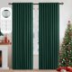 thumbnail image 1 of Cortinas MIULEE Christmas Hunter Green Blackout 229 x 229 cm, 2 paneles, 1 of 9
