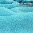 thumbnail image 6 of Howarmer Azure Fuzzy Bed Blanket, King Size Soft Flannel Fleece Blankets, All Season Lightweight Warm Bed Throws, 90 x 108 Inch, 6 of 7