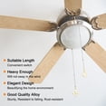 thumbnail image 4 of Uxcell 13.78 inch Ceiling Fan Pull Chain Sets, 2Pcs Fan Chains Extenders Black, 4 of 6