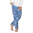 thumbnail image 2 of Pofeuu Colorful Sailing Ship Print Teenagers' Pajama Pants, Soft Lounge Pajama Pants with big pockets for Men Plaid Pj Bottoms-XS(5-6), 2 of 6