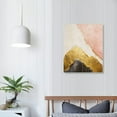 thumbnail image 4 of JEUXUS Abstract Pink Canvas Wall Art Gold and Pink Artwork Modern Marble Wall Art Blush Pink Painting for Walls Pink Marble Picture Abstract Marble Canvas Wall Art Pink Grey Abstract Art Print, 4 of 5