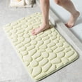 thumbnail image 1 of Cobblestone Bathroom Rugs Memory Foam Bath Mat Super Water Absorbent Bath Mats for Bathroom Machine Washable Bath Rugs (Navy, 31.5*19.5 inch), 1 of 10