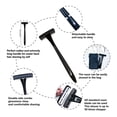 thumbnail image 3 of Back Hair Shaver With Long Handle Body Grooming Razor Adjustable Reach Blade Tool for Men & Women Wet Dry Use Back Hair Removal Trimmer Ergonomic Handle DIY Grooming Kit, 3 of 8