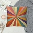 thumbnail image 2 of Autua Sunburst Pattern Graphic Decorative Throw Pillow Cover for Home Couch - Aesthetic Decor Pillow Case 1PC 18x18in, 2 of 5