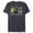 Navy Heather, variant on Disney The Nightmare Before Christmas Stars Family Trip 2024 - Short Sleeve Blended T-Shirt for Adults - Customized-Black