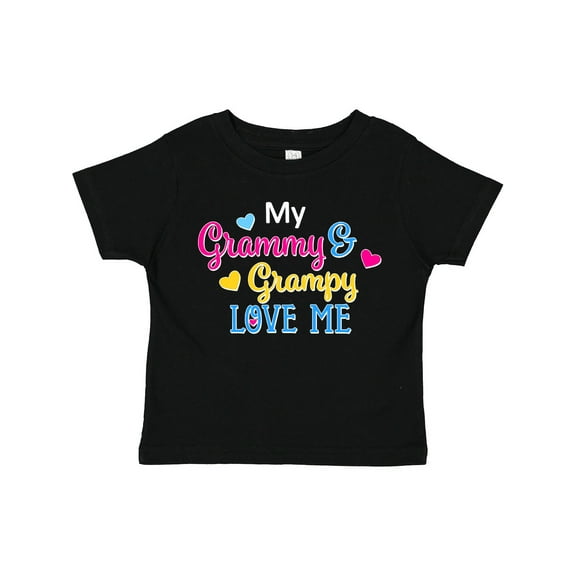 Inktastic My Grammy and Grampy Love Me with Hearts Boys or Girls Toddler T-Shirt