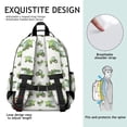thumbnail image 5 of Tractor and Harvesters Gray Pattern Cute School Backpack Bag for School with Padded Back and Adjustable Shoulder Straps 15.25"x11.5"x5.25", 5 of 5
