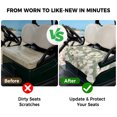 thumbnail image 4 of Golf Cart Seat Covers for 2 Seater,Sage Green Spring Floral Soft Microfiber Cart Seat Towel Blanket,Summer Botanical Flower Absorbent Breathable Non Slip Bench Seats Protector for Golf Course 51"x31", 4 of 9