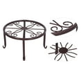 thumbnail image 4 of Plant Stand Floor Flower Pot Rack, Non-Slip And Stable Non-Slip And Stable Potted Holder  For Floors Decks, Terraces, Lawns And Gardens Black,White,Bronze, 4 of 8