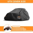 thumbnail image 2 of Cubierta UTV para Can-Am Maverick X3 RS Turbo 2 Asientos Cubierta Lado a Lado Impermeable para Can-Am Maverick X3 x RS Turbo RR Protección al Aire Libre Sol Lluvia 210D-PU Tela Oxford Negra, 2 of 6