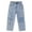 Light Blue-2641, variant on KIDSCOOL SPACE Baby Boys Jeans,Girls Elastic Waist Adjustable Patchwork Decoration Denim Pants,Light Blue,2-3 Years
