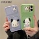 thumbnail image 2 of Funda de silicona líquida con dibujos animados de Anime japonés en 3D para iPhone 14 Pro Max 13 12 11 Pro Max X XR 7 8 Plus SE3 MiNi funda bonita Fivean unisex, 2 of 2