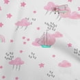 thumbnail image 1 of oneOone Rayon Blush Pink Fabric Kids Craft Projects Decor Fabric Printed By The Yard 56 Inch Wide, 1 of 4