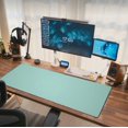 thumbnail image 2 of Teal Green Mouse Pad Mint Extended Large Gaming Aqua Mousepad XL Big Long Oversized Desk Mat Stitched Edges 31.5 X 11.8 Inch for Home Office, 2 of 6