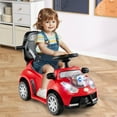 thumbnail image 2 of Costway 3-in-1 Sliding Walker w/ Adjustable Canopy Horn Music & Light for Boys & Girls Red, 2 of 9
