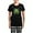 With Checker Pant, variant on CafePress - Swirly Shamrock Pajamas - Women's Short Sleeve Print T-Shirt and Pants Dark Cotton Pajama Set
