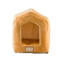 Armarkat Covered Pet Cat Bed, Brown