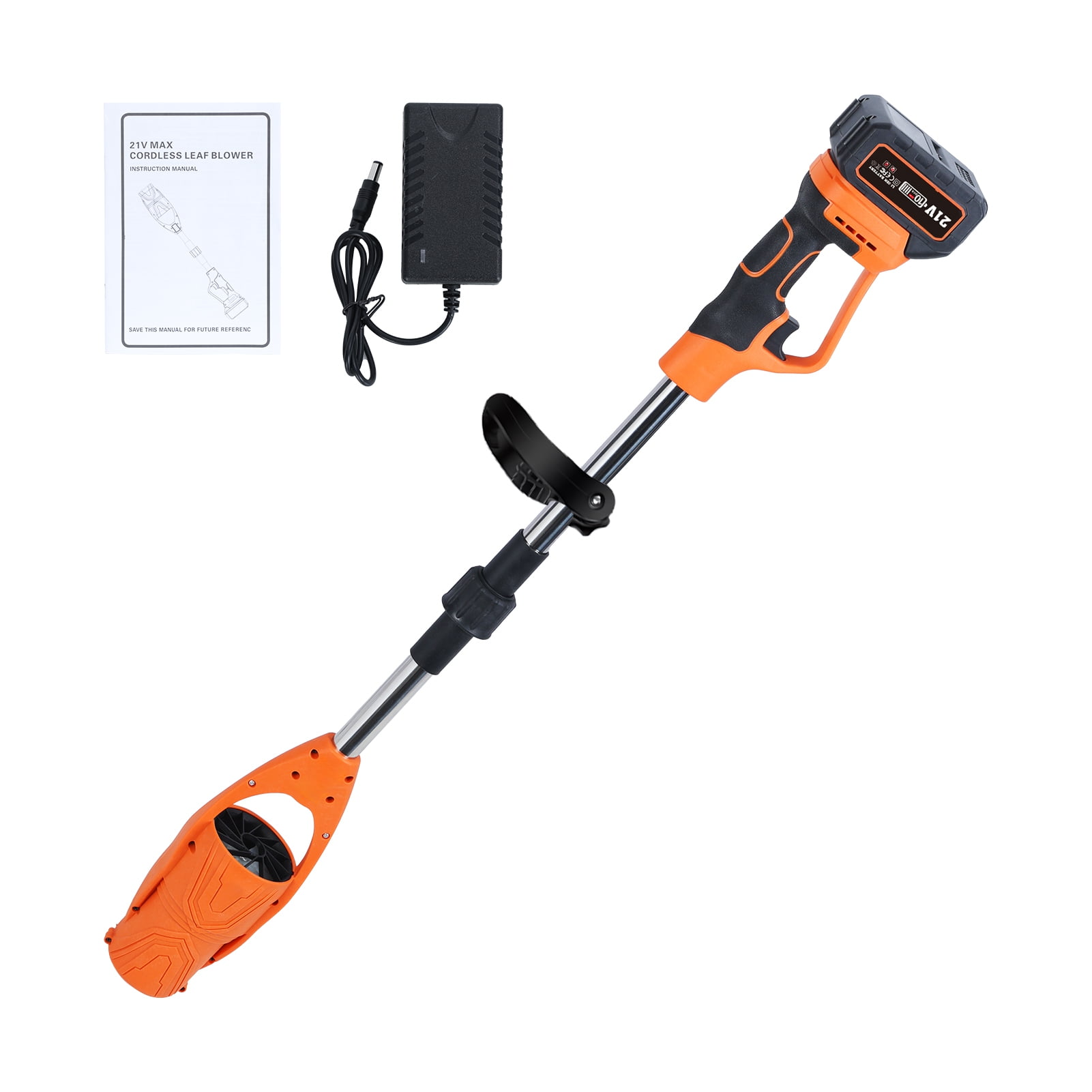 Dapmiu 21V High-Power Cordless Leaf Blower | 520CFM Air Volume, 63m/s Wind Speed, with Detachable Metal Extension Rod & 3000mAh Battery
