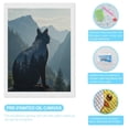 thumbnail image 3 of Diamond Art Kits for Adults - Cat Silhouette Mountains Forest Scene 5d Diamond Painting for Adults, Diamond Art for Adults Beginners, Frameless Diamond Painting Kits for Adults for Home Wall Decor, 3 of 7