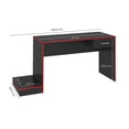 thumbnail image 3 of Escritorio Bertolini Gamer Negro Rojo, 3 of 3