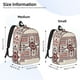 thumbnail image 2 of Balery Fashion Tatreez1 Mochila Clásica Impresa Básica para Viaje, Mochila Escolar Resistente al Agua, Mochila de Lona con Correas Ajustables-Medium, 2 of 5