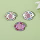 thumbnail image 4 of Salud Mental Palabras Cuerpo Cerebro Forma Personalidad Joyería Aleación Aceite Gota Metal Insignia Broche Regalo, 4 of 5