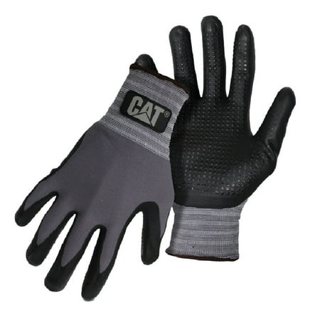 

CAT CAT017419M Work Gloves M Knitted Cuff Gray Nylon