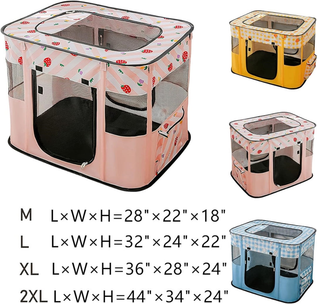 Cat/Dog Playpen Portable Pet Play Pens for Small Dog/Cat/Rabbit/Chicks, Cat Playpen Indoor/Outdoor