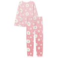 thumbnail image 5 of SCRAWLGOD Daisy Pajamas for Women 2 Piece Long Sleeve Nightwear for Women Clothes Size 2XL Crewneck House Wear for Women Breathable Graphic Pjs Fall, 5 of 6