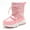 Dark Pink, variant on Boys Girls Little Kids Winter Snow Boots NF-NFWB103-WhiteUnicorn-10