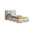 thumbnail image 3 of Meridian Furniture Nico Cream Velvet Twin Bed, 3 of 7