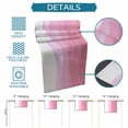 thumbnail image 6 of Ombre Waves Table Runner 120 Inches Long Farmhouse Dress Scarves, Abstract Art Gradient Pink Modern Dining Tablerunner for Coffee Table/Kitchen Island/Party Décor, 13" x 120", 6 of 8