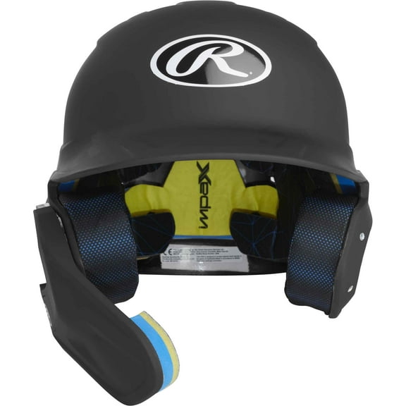 Rawlings MACH One-Tone Matte Helmet w/Adjustable Face Guard - Junior | Matte Black | JUNIOR