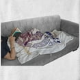 thumbnail image 5 of Athena Soft Flannel Fleece Throw Blanket, Circular Greek Myths Woman in an Owl, Cozy Plush for Indoor and Outdoor Use, 50" x 60", Multicolor, by Ambesonne, 5 of 5