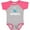 Baseball Heather and Hot Pink, variant on Inktastic San Diego California Whale Boys or Girls Baby Bodysuit