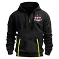thumbnail image 2 of Sudadera con capucha para hombre, informal, con estampado, deportiva, de manga larga, blusa de poliéster, 2 of 4