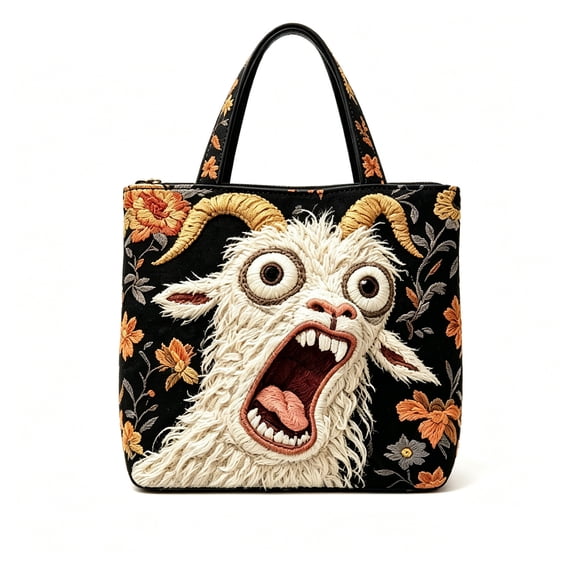 Arrival Screaming Quilted Tote Handbag, Stylish Printed Polyester Tote for Everyday Use