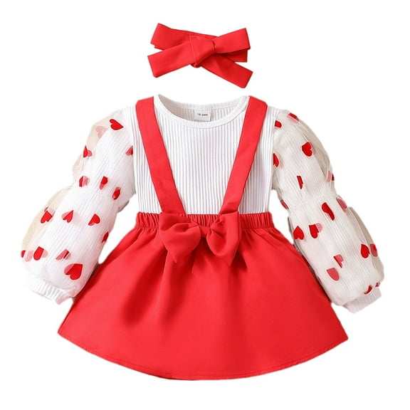Fesfesfes 90s Outfit For Kids Young 18 Months To 5 Years Old Girls Dress Little Children Skirt Little Girl Skirt Princess Overall Dress 5-6 Years