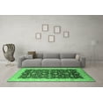 thumbnail image 3 of Ahgly Company Indoor Rectangle Oriental Emerald Green Traditional Area Rugs, 2' x 5', 3 of 4