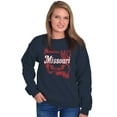 thumbnail image 4 of Missouri Show Me State Shape Souvenir Sweatshirt for Men or Women Brisco Brands S, 4 of 6