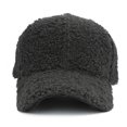 thumbnail image 3 of Hontri Baseball Cap Faux Lamb Wool Baseball Cap for Men Women Teddy Sports Hats Warm Winter Outdoor Travel Gift Features: Dad Hat Dark Gray, 3 of 6