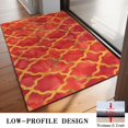 thumbnail image 3 of Red Yellow Checkered Pattern Door Rugs,Washable Non Slip Door Mats Indoor,Decorative Door Mats,Entry Mat Indoor for Entrance,Bedroom,Kitchen,Bathroom,20"x32", 3 of 6