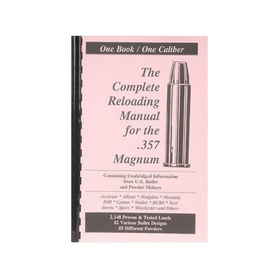 Loadbooks USA 357 Magnum Handgun and Rifle Reloading Manual