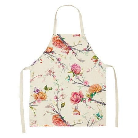 

Yubnlvae Apron Sleeve 1pc Parent Adult The Family Kitchen Lovely Print Linen Family Aprons C