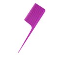 thumbnail image 3 of Soidarity Cepillo para teñir el cabello Cola de rata Cepillo de peluquería de plástico Cepillo portátil para peinar el cabello, Púrpura Cuidado del cabello Violeta, 3 of 6