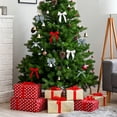 thumbnail image 4 of 5 Rolls Christmas Ribbon 1.5 inch Wide Decorative Ribbon for Gift Wrapping and Holiday Decorations Blue Plaid Pattern, 4 of 7