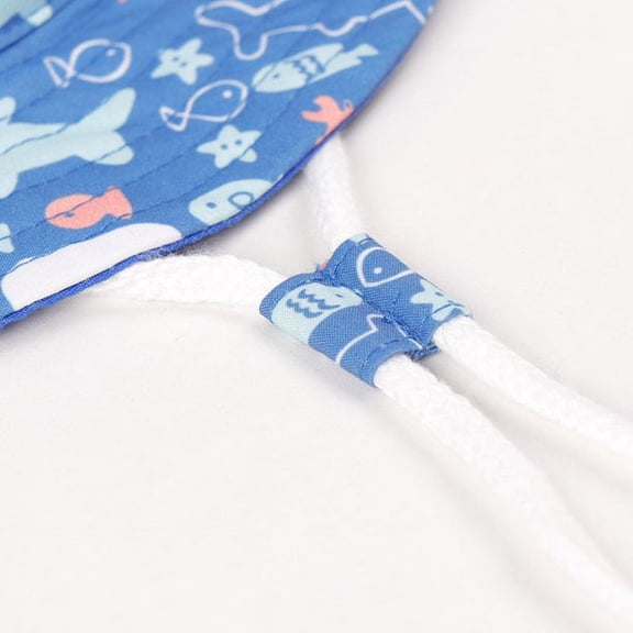 Baby Sun Hat UPF 50 Sun Protective Toddler Bucket Hat,Wide Brim Chin Strap Summer Play Cap for Boys Girls,White