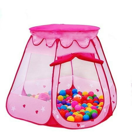 Game Tents - Ktaxon Children Baby Tent Ball Ocean Pit Pool Play House Kid Game Toy Tent Gift Pink