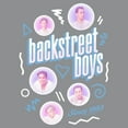 thumbnail image 2 of Men's Backstreet Boys Bubble Icons Doodle  Graphic T-Shirt, 2 of 4