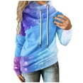 thumbnail image 1 of Sweat à Capuche d'Hiver pour Femmes Mode Pull de Noël Hoilidy Mi-Longueur Blouse Ample Imprimé Xmas Pull Col Rond Chaud Cardigan, 1 of 6